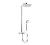 Hansgrohe Raindance Select E - Conjunto de ducha Showerpipe 360 con termostato, EcoSmart 9 l/min, cromo 27286000