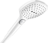 Hansgrohe Alcachofa de ducha Raindance Select E 120, 3 chorros, blanco mate 26520700