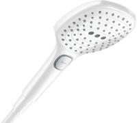 hansgrohe Raindance Select E ducha de mano 120, 3jet PowderRain EcoSmart, 28728700, Color: Blanco mate