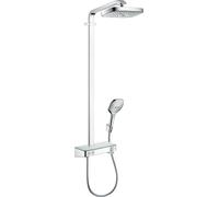 hansgrohe Raindance Select E Showerpipe 2jet, con termostato ShowerTablet Select 300, EcoSmart, cromo, 27283000