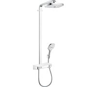 hansgrohe Raindance Select E Tubo de ducha 300 2jet con ShowerTablet Select 300, 27126400, Color: Cromado / Blanco