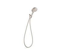 hansgrohe Raindance Select S 04905820 - Juego de alcachofa de ducha de mano ajustable de 5 pulgadas, moderno con 3 pulverizadores, lluvia en polvo, completo y masaje, fácil de instalar con manguera en