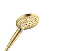 Hansgrohe Raindance Select S - Alcachofa de ducha, 3 chorros, aspecto de oro pulido 26530990