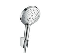 Hansgrohe Raindance Select S - Conjunto de alcachofa de ducha 120, 3 chorros, soporte y manguera, cromo 26701000