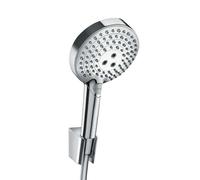 Hansgrohe Raindance Select S - Conjunto de ducha 120 3jet P con soporte y manguera 1,6 m, cromo 27668000