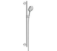 Raindance Select S Conjunto de ducha (Distancia entre orificios: 91,5 cm, Tipos de chorro: Rain, RainAir, Giro, Cromo, Función de ahorro de agua)