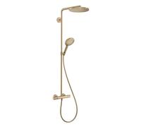 Hansgrohe Raindance Select S - Conjunto de ducha Showerpipe con termostato, 1jet, bronce cepillado 27633140