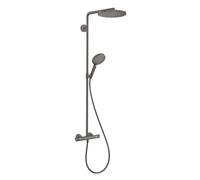 Hansgrohe Conjunto de ducha Raindance Select S 240 PowderRain termostato cromo negro 27633340