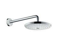 Hansgrohe Raindance Select S - Rociador de ducha 240, 2 chorros, brazo de ducha 39 cm, blanco/cromo 26466400