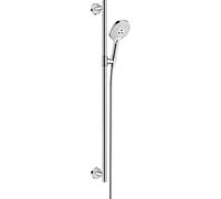 hansgrohe Raindance Select S set de ducha 120 3jet con barra de ducha 90 cm, 26322400, Color: Blanco / Cromo