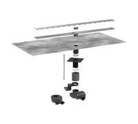 hansgrohe RainDrain Allround kit completo canal de ducha 800, para instalación estándar/plana, 56187800