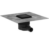 hansgrohe RainDrain Brilliance 56250670 100/100 - Juego completo de desagüe, 10 x 10 cm, color negro mate
