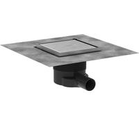 hansgrohe RainDrain Brilliance 56251800 150/150 - Juego completo de desagüe para azulejos (15 x 15 cm, acero inoxidable cepillado)
