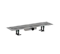 Hansgrohe RainDrain Compact - Canaleta de ducha 80 cm, con rejilla, acero inoxidable cepillado 56178800