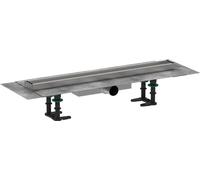 hansgrohe RainDrain Compact, compact set completo de desagüe lineal de ducha, canaleta ducha 600mm alicatable, canal de drenaje para instalación plana