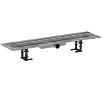 hansgrohe RainDrain Compact, compact set completo de desagüe lineal de ducha, canaleta ducha 700mm alicatable, canal de drenaje para instalación plana
