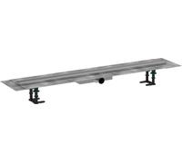 Hansgrohe RainDrain Compact - Canaleta de ducha 100 cm, con rejilla, acero inoxidable cepillado 56170800