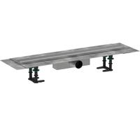 hansgrohe RainDrain Compact kit completo canal de ducha 700, para instalación estándar, acero inoxidable cepillado, 56176800