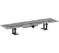 hansgrohe RainDrain Compact kit completo canal de ducha 700, para instalación plana, acero inoxidable cepillado, 56164800