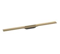 Hansgrohe RainDrain Flex - Canaleta de ducha lineal con rejilla de acero inoxidable 1000, independiente, acortable, bronce cepillado 56046140