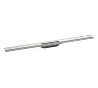 Hansgrohe RainDrain Flex - Canaleta de ducha lineal con rejilla de acero inoxidable 1000, junto a la pared, acortable, acero inoxidable cepillado 56053800