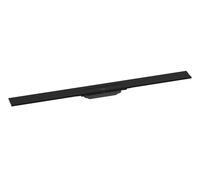 Hansgrohe RainDrain Flex - Canaleta de ducha lineal con rejilla de acero inoxidable 1000, junto a la pared, acortable, negro mate 56053670