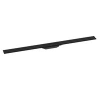 Hansgrohe RainDrain Flex - Canaleta de ducha lineal con rejilla de acero inoxidable 1200, junto a la pared, acortable, negro mate 56054670