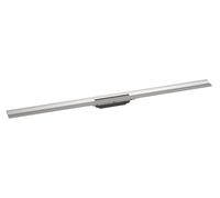 Hansgrohe RainDrain Flex - Canaleta de ducha lineal con rejilla de acero inoxidable 1200, junto a la pared, acortable, acero inoxidable cepillado 56054800