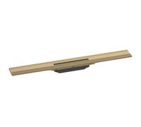 Hansgrohe RainDrain Flex - Canaleta de ducha lineal con rejilla de acero inoxidable 700, junto a la pared, acortable, bronce cepillado 56050140