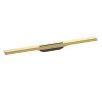 Hansgrohe RainDrain Flex - Canaleta de ducha lineal con rejilla de acero inoxidable 800, independiente, acortable, aspecto de oro pulido 56044990