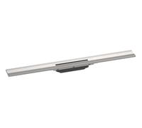 Hansgrohe RainDrain Flex - Canaleta de ducha lineal con rejilla de acero inoxidable 800, junto a la pared, acortable, acero inoxidable cepillado 56051800