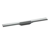 Hansgrohe RainDrain Flex - Canaleta de ducha lineal con rejilla de acero inoxidable 800, junto a la pared, acortable, cromo 56051000