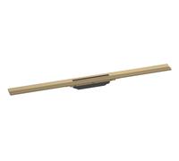 Hansgrohe RainDrain Flex - Canaleta de ducha lineal con rejilla de acero inoxidable 900, independiente, acortable, bronce cepillado 56045140
