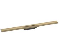 hansgrohe RainDrain Flex set completo canal de ducha 900mm curable para montaje en pared, 56052140, Color: Bronce cepillado