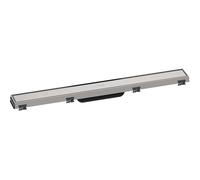 Hansgrohe RainDrain Match - Canaleta de ducha con rejilla de acero inoxidable 700, con marco de altura ajustable, acero inoxidable cepillado 56037800