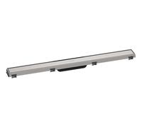 Hansgrohe RainDrain Match - Canaleta de ducha con rejilla de acero inoxidable 800, con marco de altura ajustable, acero inoxidable cepillado 56038800