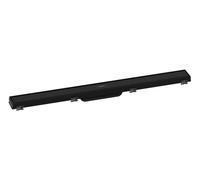 Hansgrohe RainDrain Match - Canaleta de ducha con rejilla de acero inoxidable 800, con marco de altura ajustable, negro mate 56038670