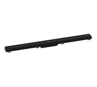 Hansgrohe RainDrain Match - Canaleta de ducha con rejilla de acero inoxidable 900, con marco de altura ajustable, negro mate 56040670