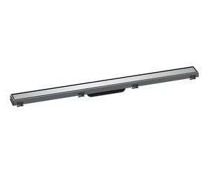 Hansgrohe RainDrain Match - Canaleta de ducha con rejilla de acero inoxidable 900, con marco de altura ajustable, cromo 56040000