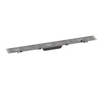 Hansgrohe RainDrain Rock - Canaleta de ducha lineal 700, con rejilla para la inserción de baldosas, marco de altura ajustable, acero inoxidable 56030000