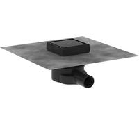 Hansgrohe Desagüe de ducha RainDrain Point kit completo 10x10 cm alicatable negro mate 56247670