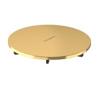 hansgrohe RainDrain Staro - embellecedores para plato de ducha con desagüe de 90 mm, set básico disponible por separado, color oro pulido, 60058990