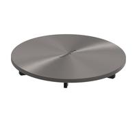 hansgrohe RainDrain Staro - embellecedores para plato de ducha con desagüe de 90 mm, set básico disponible por separado, cromo negro cepillado, 60058340