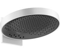 hansgrohe Rainfinity - Alcachofa de ducha redonda (360 mm, 3 chorros, montaje en pared, color blanco mate)