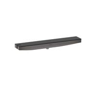 hansgrohe Rainfinity conexión mural Porter 500 para soporte de ducha izquierda, 26843340, Color: Cromo negro cepillado