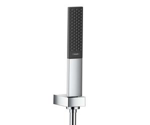 Hansgrohe Rainfinity - Conjunto de alcachofa de ducha 100, 1jet, soporte y manguera 1,25 m, cromo 26857000