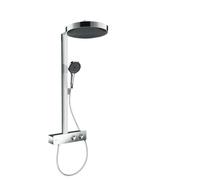 Hansgrohe Conjunto ducha Rainfinity a pared – Termostato, rociador 36 cm lluvia, 3 chorros, cromo