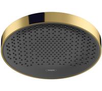 Hansgrohe Rainfinity ducha con efecto lluvia 25x25 cm circular negro-oro 26228990