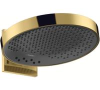 Hansgrohe Rainfinity ducha con efecto lluvia 36x36 cm circular negro-oro 26234990