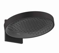 Hansgrohe Rainfinity brazo de ducha con efecto lluvia 36x36 cm circular negro 26230670